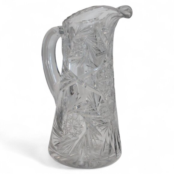 Vintage Waterford Crystal Water Pitcher With Intricate Cut Glass Design - Picture 3 of 6